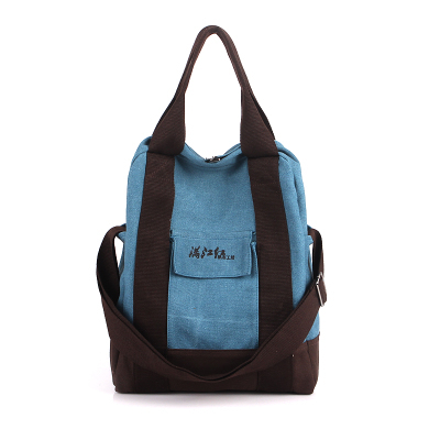 Multi function women s canvas handbag brand design casual vintage shoulder bag fashion classic messenger bag