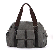 2014 Summer new man canvas big shoulder croos-body bags women brand casual vintage handbag male outdoor travel messenger bag