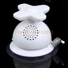BS#S AM FM Waterproof Bathroom Shower Music Antenna Radio Suction Cup White
