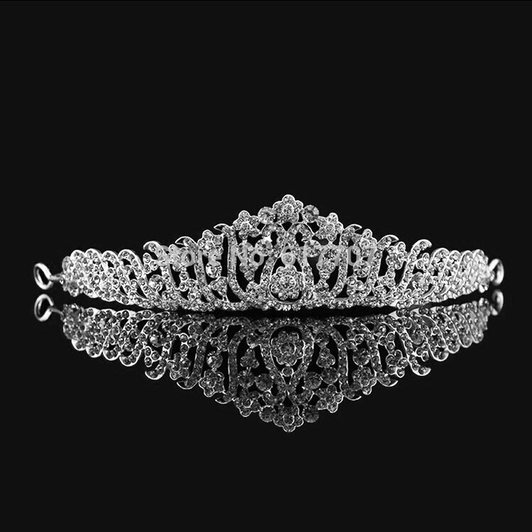 Luxurious Crystal Leaf Tiara Crown Wedding Hair Accessories Bridal Hair Jewelry Wedding Accessories HG011