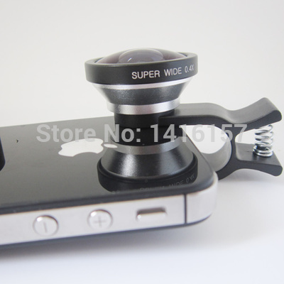 Universal 0 4X super wide angle lens Cell phone camera lens for iphone HTC Samsung