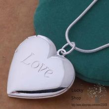 AN737 925 sterling silver Necklace 925 silver fashion jewelry pendant heart and love bhdajyka emiandpa