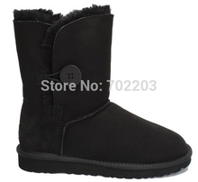 Free shipping Classic Short Button Boot 5803 Snow Boots Fashion Winter Boots Women s Shoes