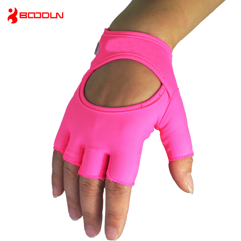 Gym Body Building Training Fitness Gloves Sports Weight Lifting Exercise Slip Resistant Gloves For Women yoga