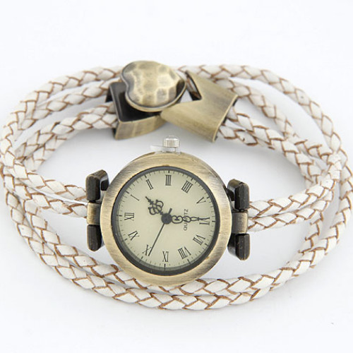 2014 Hot Sale New design Exquisite fashion multi turn leather watch free shipping High Quality Low