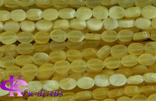 Wholesale Natural Genuine Yellow Honey Jade Flat Oval Beads Loose Small Beads 4x6mm Fit Jewelry DIY Necklace OR Bracelets 02759
