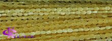Wholesale Natural Genuine Yellow Honey Jade Flat Oval Beads Loose Small Beads 4x6mm Fit Jewelry DIY
