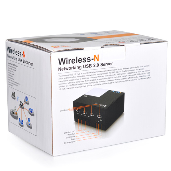Купить сети Wireless-n и сервер usb 2.0 беспроводной поделиться usb ...