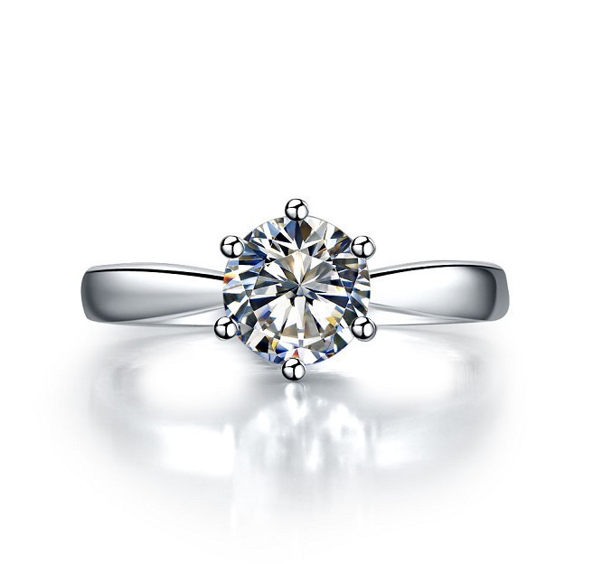 Trendy-2Ct-Lab-Grown-Synthetic-Diamond-Rings-925-Sterling-Silver ...
