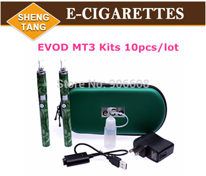 Wholesale MT3 Atomizer vaporizer EVOD Battery Double Dual Kit Flower Stone MT3 for Electronic Cigarette E