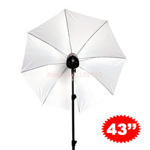  43 inch 110cm Photo Studio Flash Translucent White Soft Umbrella White Flash diffuser For DSLR