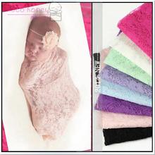 Stretch Newborn Lace Wrap Baby Photo Prop Cocoon Baby Wrap Set Lace Rug Baby Studio Props
