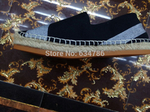 Newest luxury Brand Designer patent flats women Classic Plaid Canvas espadrilles round toe woman lippi Espadrilles
