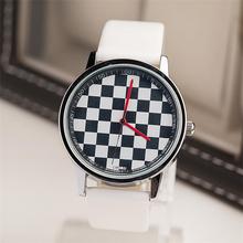 Free shipping Individuality modern grid decorative mens watches Trendy casual ladies watches Fashion jewelry