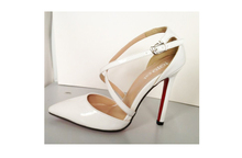 Free shipping 2014 New black white cross strap close pointed toe women pumps sandals women s