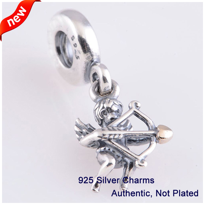 Fits Pandora Bracelet DIY Making 925 Sterling Silver Original Beads Eros Cupid Charm Women Jewelry 2014