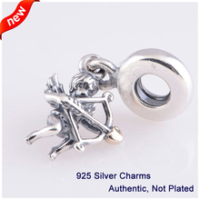 Fits Pandora Bracelet DIY Making 925 Sterling Silver Original Beads Eros Cupid Charm Women Jewelry 2014