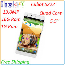 Original Cubot S222 MTK6582 Quad Core Cell Phone Android 4.2 5.5inch Full HD Screen 8mp 13mp Camera 1GB RAM 16GB ROM