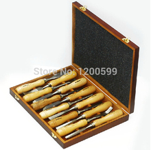 Brand New Quality 12 PCS Graver Wooden Tools Graver Knife Root Carve Wood Carving Tools Woodworking Chisel Free Shipping