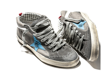 2014 New Golden Goose Superstar High Top Genuine Leather Sneakers Men Women Shoes G24U634.B8