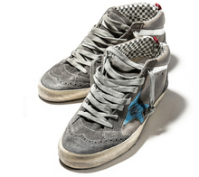 2014 New Golden Goose Superstar High Top Genuine Leather Sneakers Men Women Shoes G24U634 B8