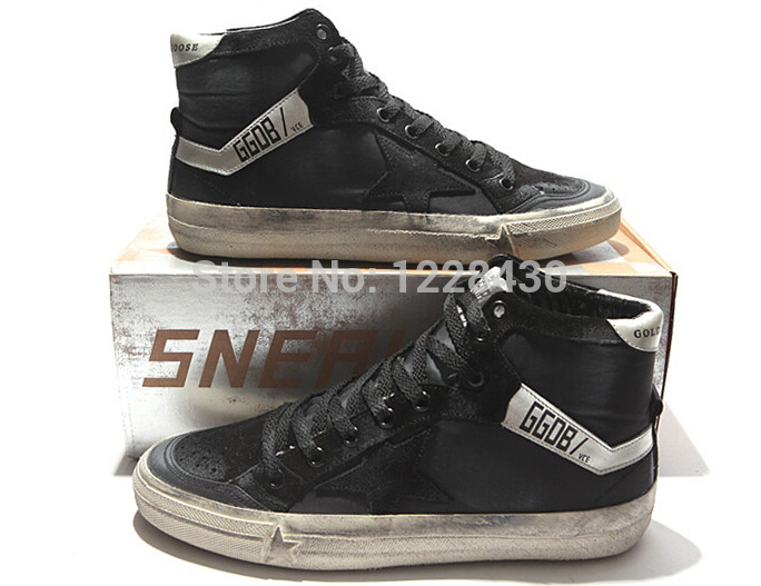 New Golden Goose Superstar High Top Genuine Leather Sneakers Men Women Shoes G24D129 A8