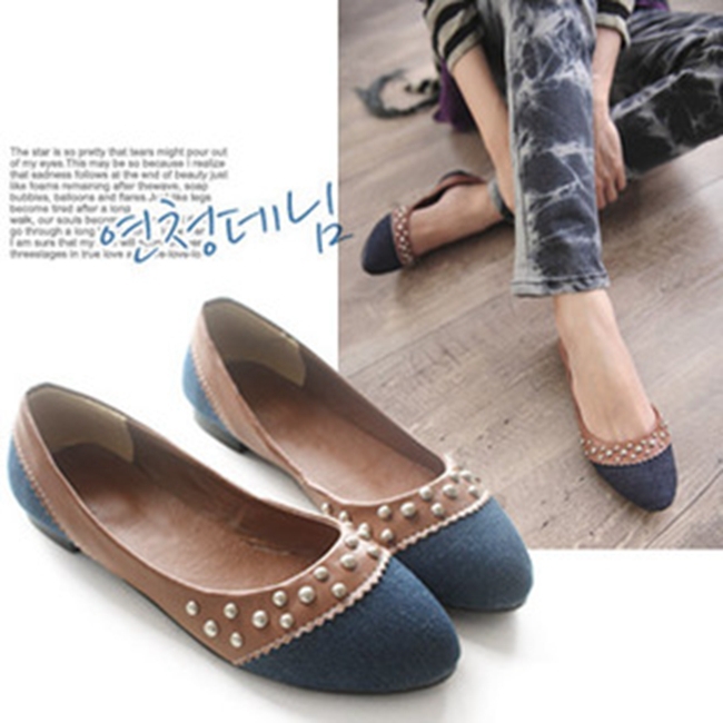 2014 New Arrival Dark blue Light blue Patchwork Fashion Sweet Casual Spring Autumn Summer Womens Girls