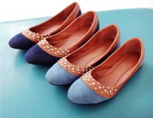 2014 New Arrival Dark blue Light blue Patchwork Fashion Sweet Casual Spring Autumn Summer Womens Girls
