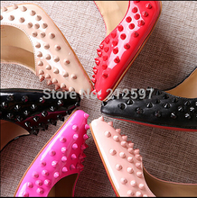 2014 brand Red bottoms shoes Sexy 12CM heels wedding shoes women pumps blue patent leather high heel shoes