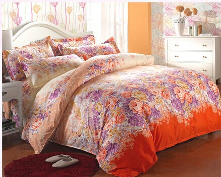 Free shipping Factory outlets 4pcs bedding set active printing bed ...