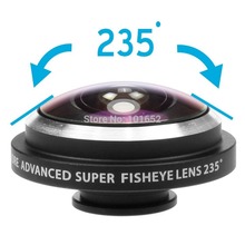 Universal Super 235 Detachable Clip Fish eye Fisheye Lens Camera For All Phones iPhone 4S 5S 5C 5 Samsung S3 S4 S5 Note CL-36