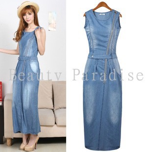 Women-Jeans-Dress-2014-Summer-Cool-Denim-Dress-Fashion-Zipper-Hole ...