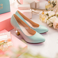 rhinestone decorated med square heels pumps wedding women shoes comfortable elegant suitable for spring autumn sizes