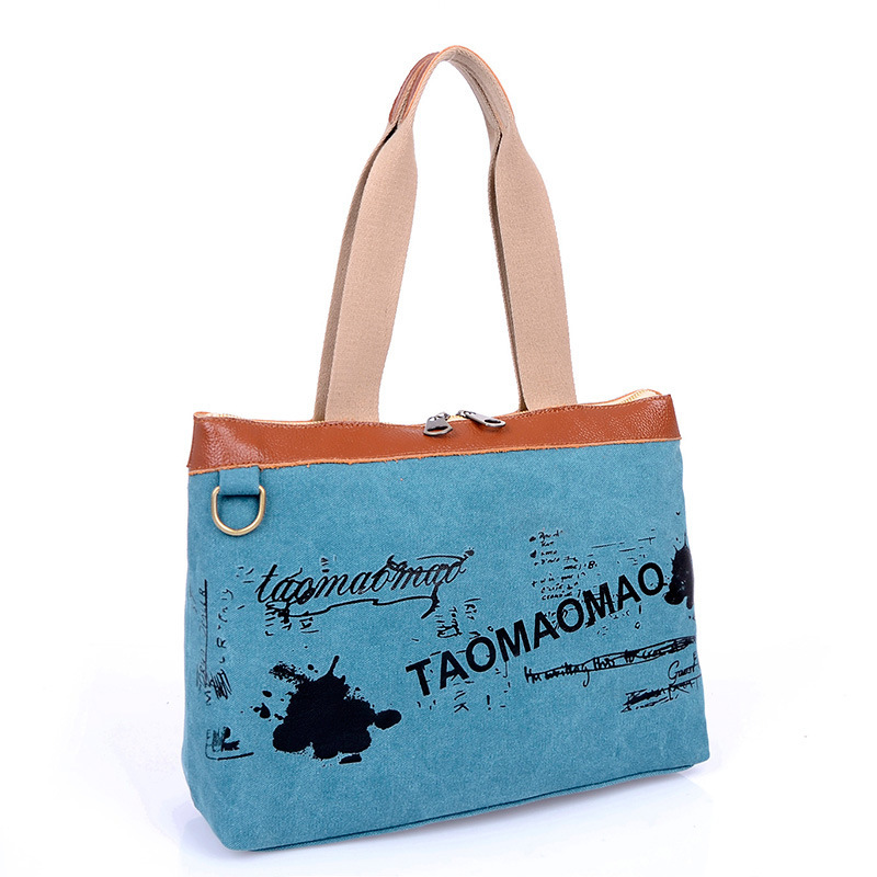 2014 new printed canvas bag handbag shoulder bag retro tide fashion female package women messenger bag