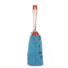 2014 new printed canvas bag handbag shoulder bag retro tide fashion female package women messenger bag
