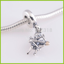 100 925 sterling silver European beads cupid charm fits bracelets