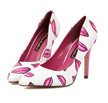 European popular fashion women high heels pointed toe women platform pumps lady sexy flowers office shoes free shipping