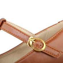 2014 Ladies Big Size Buckle Strap Fashion New Style Shoes PU T Strap Women Sexy Pumps