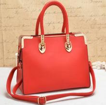 2014 Bolsas Bolsa free Shipping European And American Women Handbags Woven for Grain Cowhide Leather Hand