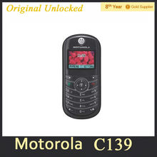  Cheap Original MOTOROLA C139 Mobile Phone GSM 900 1800MHz Refurbished Free Shipping