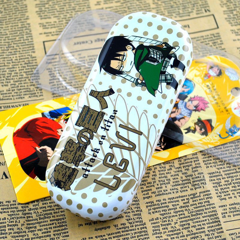 spectacle case attack on titan Levi case hot sale glass case