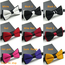 2014 Xmas Mens Fashion Tuxedo Classic Solid Color Adjustable Party Bar Bowtie Red Black White Green