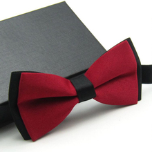 2014 Xmas Mens Fashion Tuxedo Classic Solid Color Adjustable Party Bar Bowtie Red Black White Green
