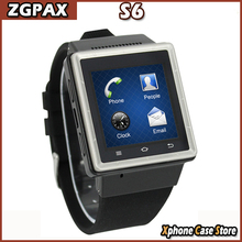 Original ZGPAX S6 1.54 inch Android 4.04 Smart Watch Phone MTK6577 Dual Core 1.0GHz RAM 512MB + ROM 4GB WCDMA & GSM