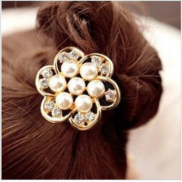 Fashion charming big flower hair band hair clip hair jewelry JWD12