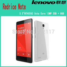 Original Hongmi Mobile Phone MTK6592 Octa Core 5.5″ 1280×720 2GB RAM 8GB ROM 13MP Miui V5Xiaomi Redmi Note WCDMA Red Rice Note