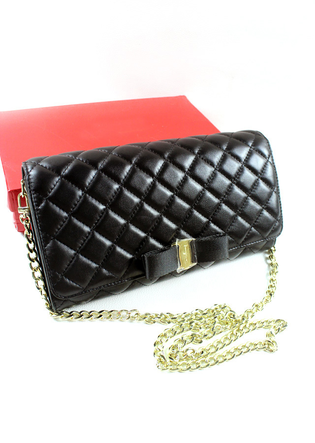 2014 Luxury Salvatore F Brand Women Genuine Leather Shoulder Bags Palid Sheepskin Messenger Bags