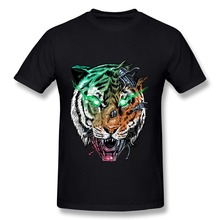 Printing Short Sleeve T Shirt Mens killer machine Tiger Cool Picture Man T Shirts 2014 Fashion