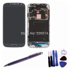 High Quality Purple Pen +Dark Blue Digitizer Touch Screen+ LCD Display Frame Assembly Tools For Samsung i9500 S4
