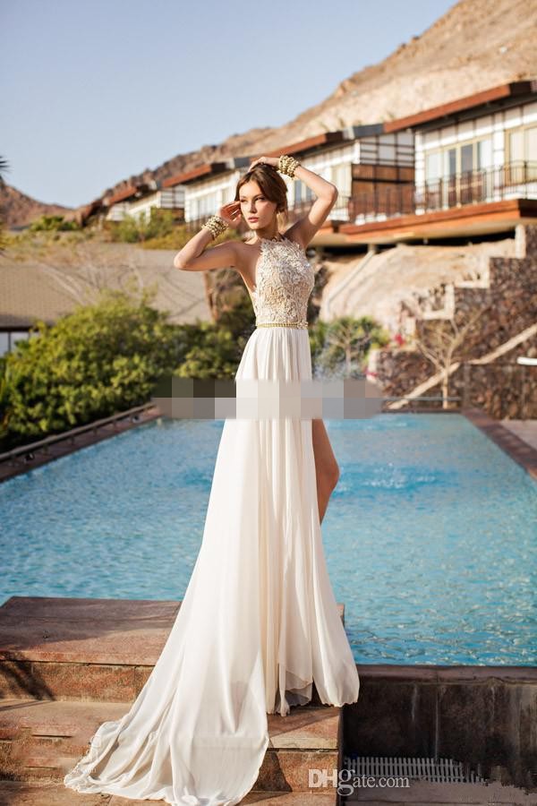 formal beach wedding dress